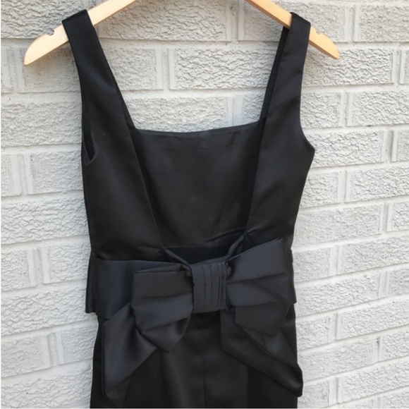 ABS Allen Schwartz Black Bow Back Dress - Picture 2 of 5